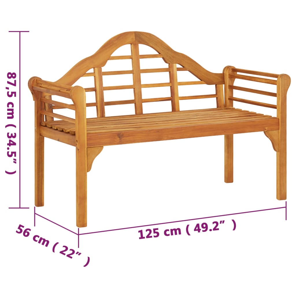 Tuinbank 125 Cm Massief Acaciahout