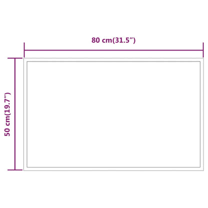 Badkamerspiegel Led 80X50 Cm