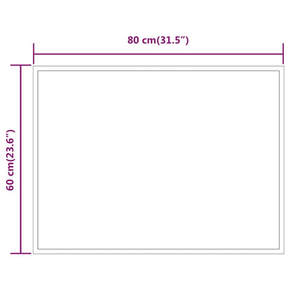 Badkamerspiegel Led 80X60 Cm