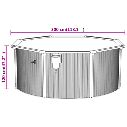 Zwembad Met Zandfilterpomp 300X120 Cm