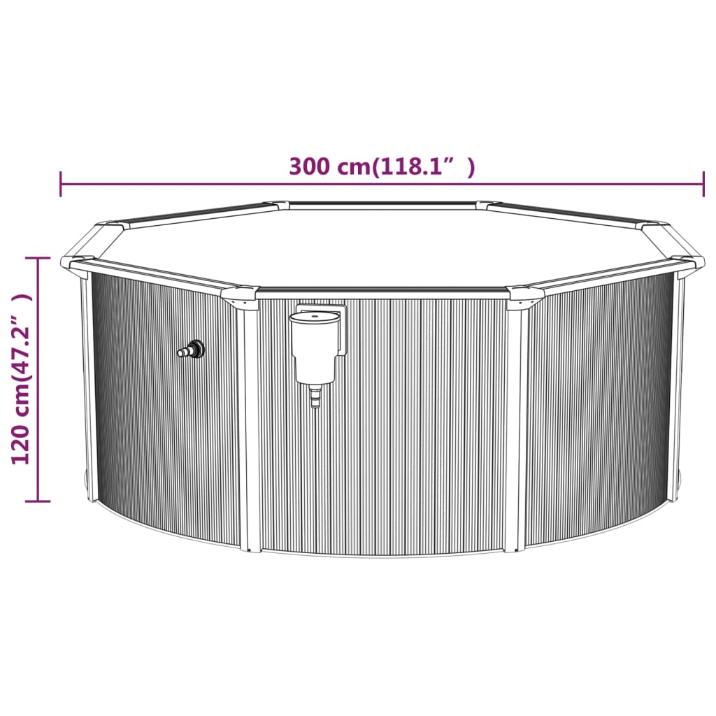 Zwembad Met Zandfilterpomp En Ladder 300X120 Cm