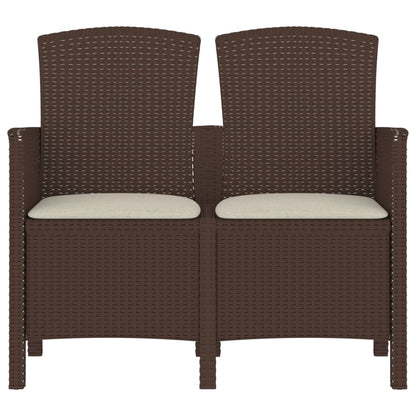 Tuinbank 2-Zits Met Kussens Pp-Rattan