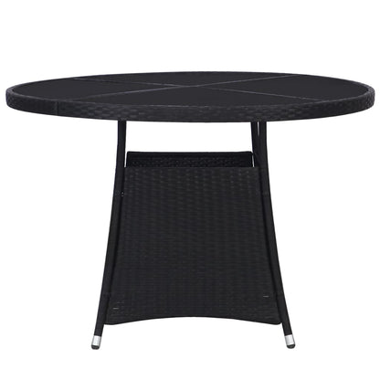 Tuintafel Ø Poly Rattan