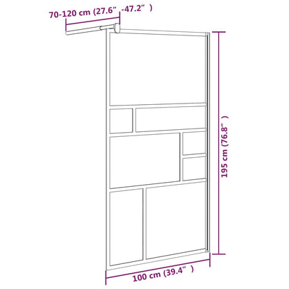 Inloopdouchewand Esg-Glas