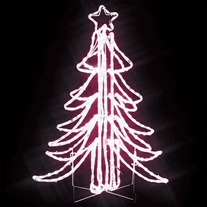 Kerstfiguur Kerstboom Met Warmwitte Led's 87X87X93 Cm