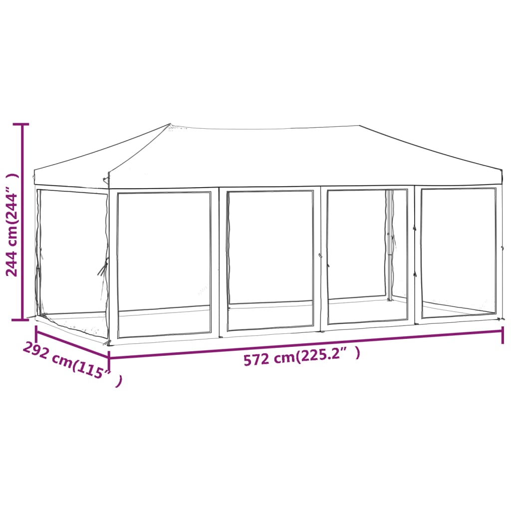 Partytent Inklapbaar Met Zijwanden