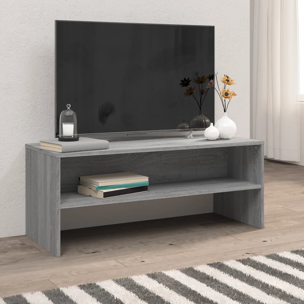 Tv-Meubel 100X40X40 Cm Bewerkt Hout