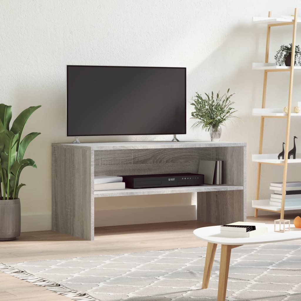 Tv-Meubel 80X40X40 Cm Bewerkt Hout Kleurig