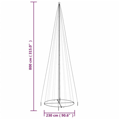 Kegelkerstboom 1134 Led's 230X800 Cm