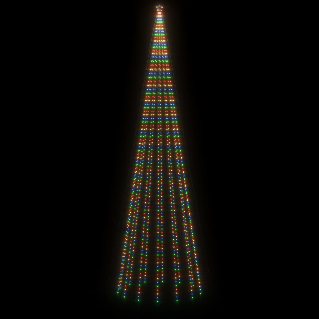 Kerstboom Met Grondpin 1134 Led's Meerkleurig 800 Cm