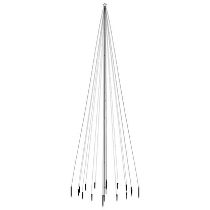 Kerstboom Met Grondpin 1134 Led's 800 Cm Blauw