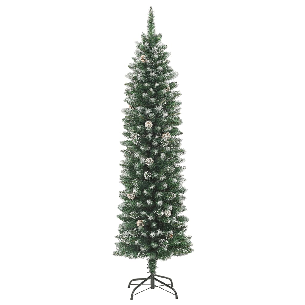 Kunstkerstboom Smal Met Standaard Pvc