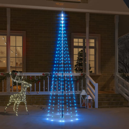 Vlaggenmast Kerstboom 732 Led's 500 Cm