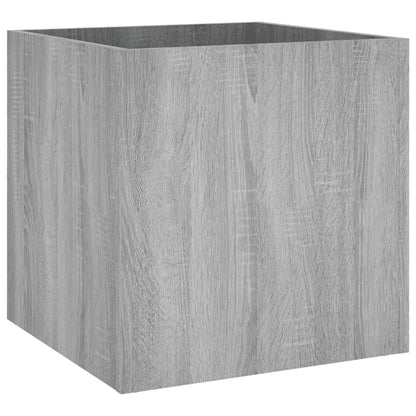 Plantenbak 40X40X40 Cm Bewerkt Hout Eiken