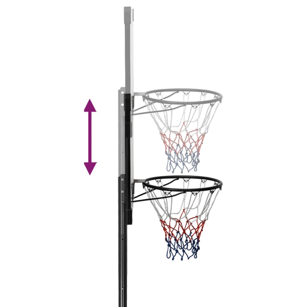 Basketbalstandaard 280-350 Cm Polycarbonaat Transparant