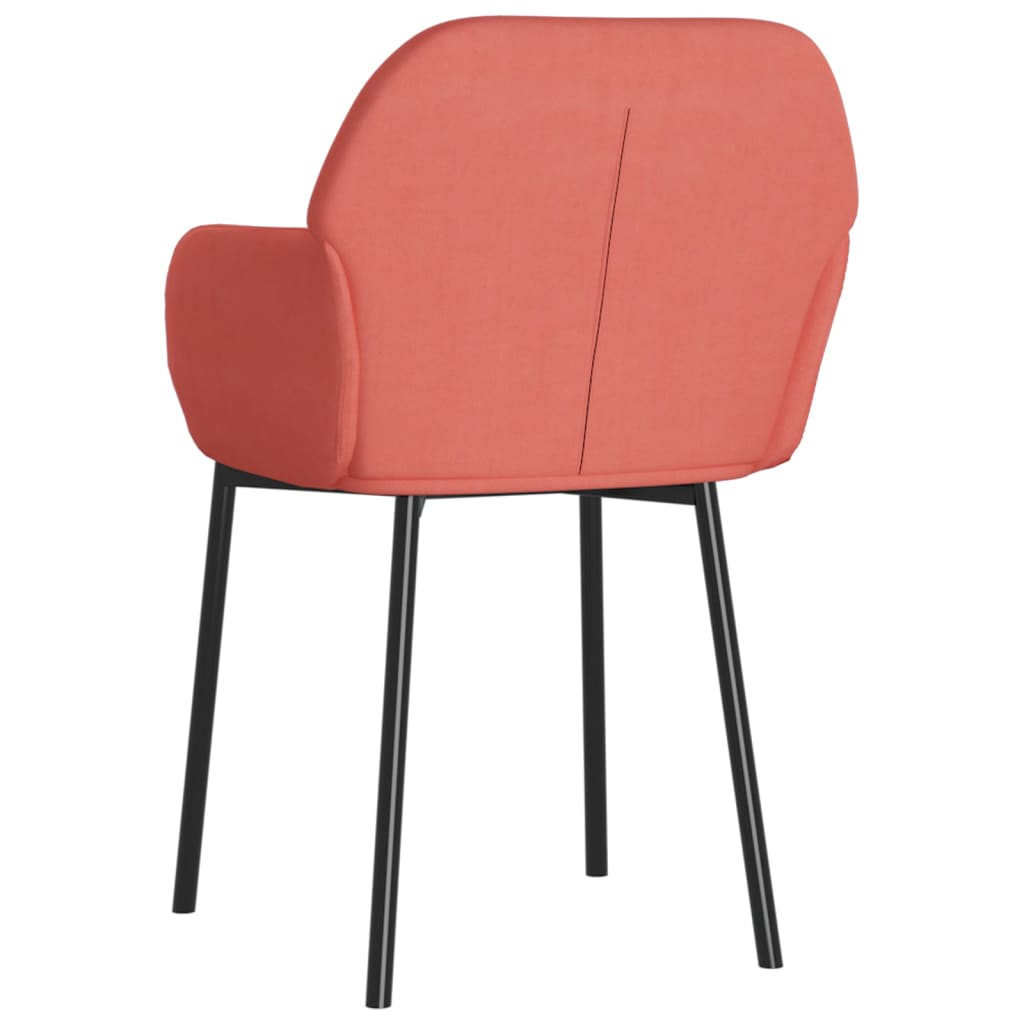 Eetkamerstoelen 2 St Fluweel Roze