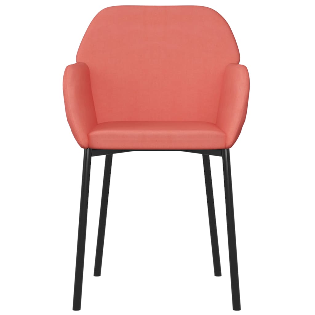 Eetkamerstoelen 2 St Fluweel Roze