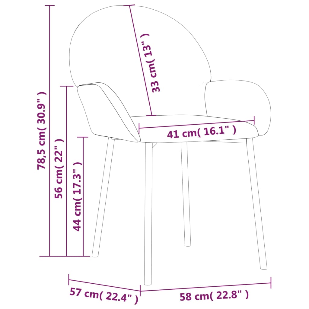 Eetkamerstoelen 2 St Fluweel Donkergrijs