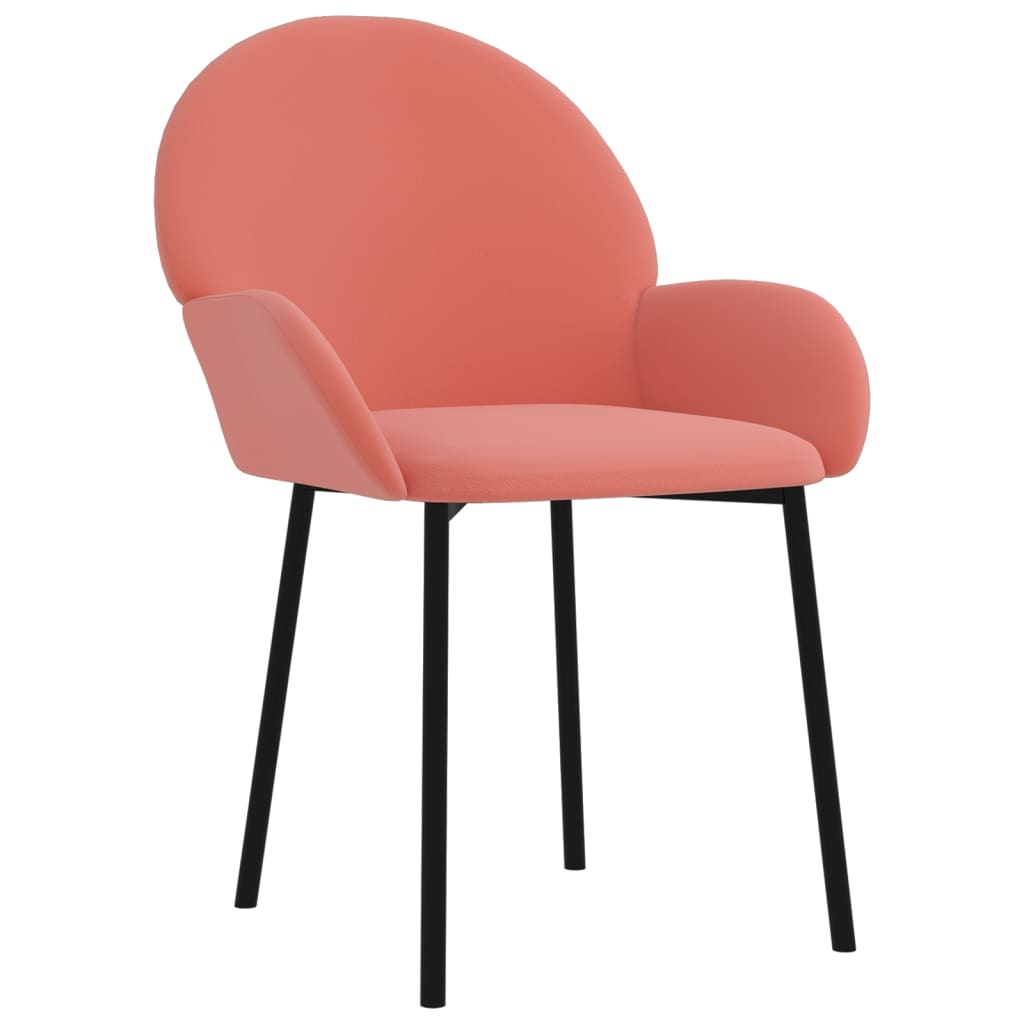 Eetkamerstoelen 2 St Fluweel Roze