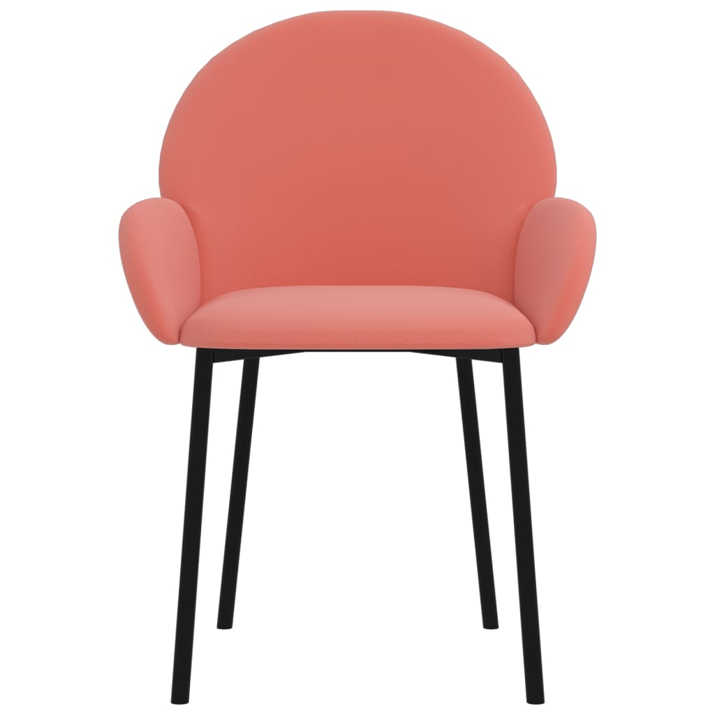 Eetkamerstoelen 2 St Fluweel Roze