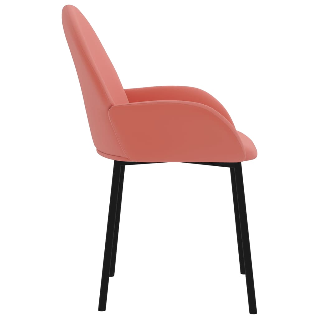 Eetkamerstoelen 2 St Fluweel Roze