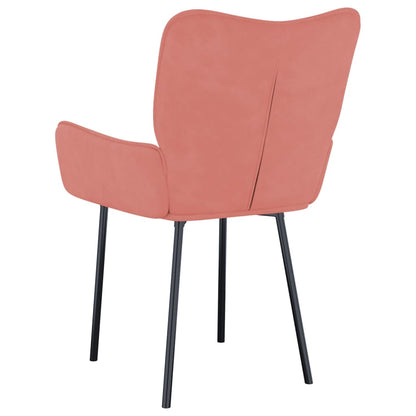 Eetkamerstoelen 2 St Fluweel Roze