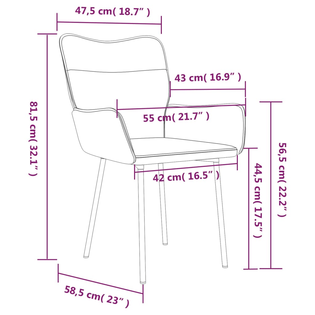 Eetkamerstoelen 2 St Fluweel Roze