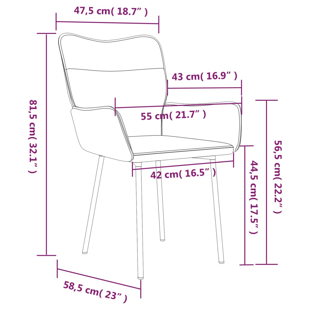 Eetkamerstoelen Fluweel