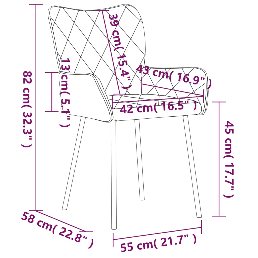 Eetkamerstoelen 2 St Stof Lichtgrijs