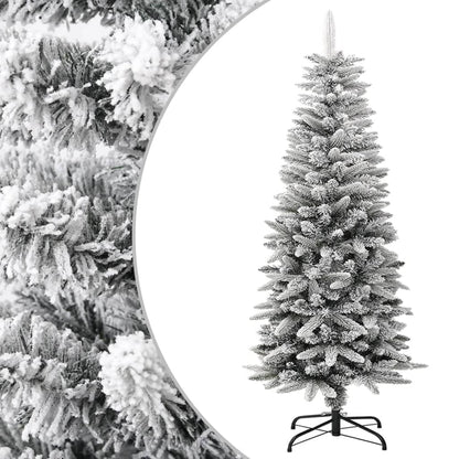 Kunstkerstboom Met Sneeuw Smal 120 Cm Pvc En Pe