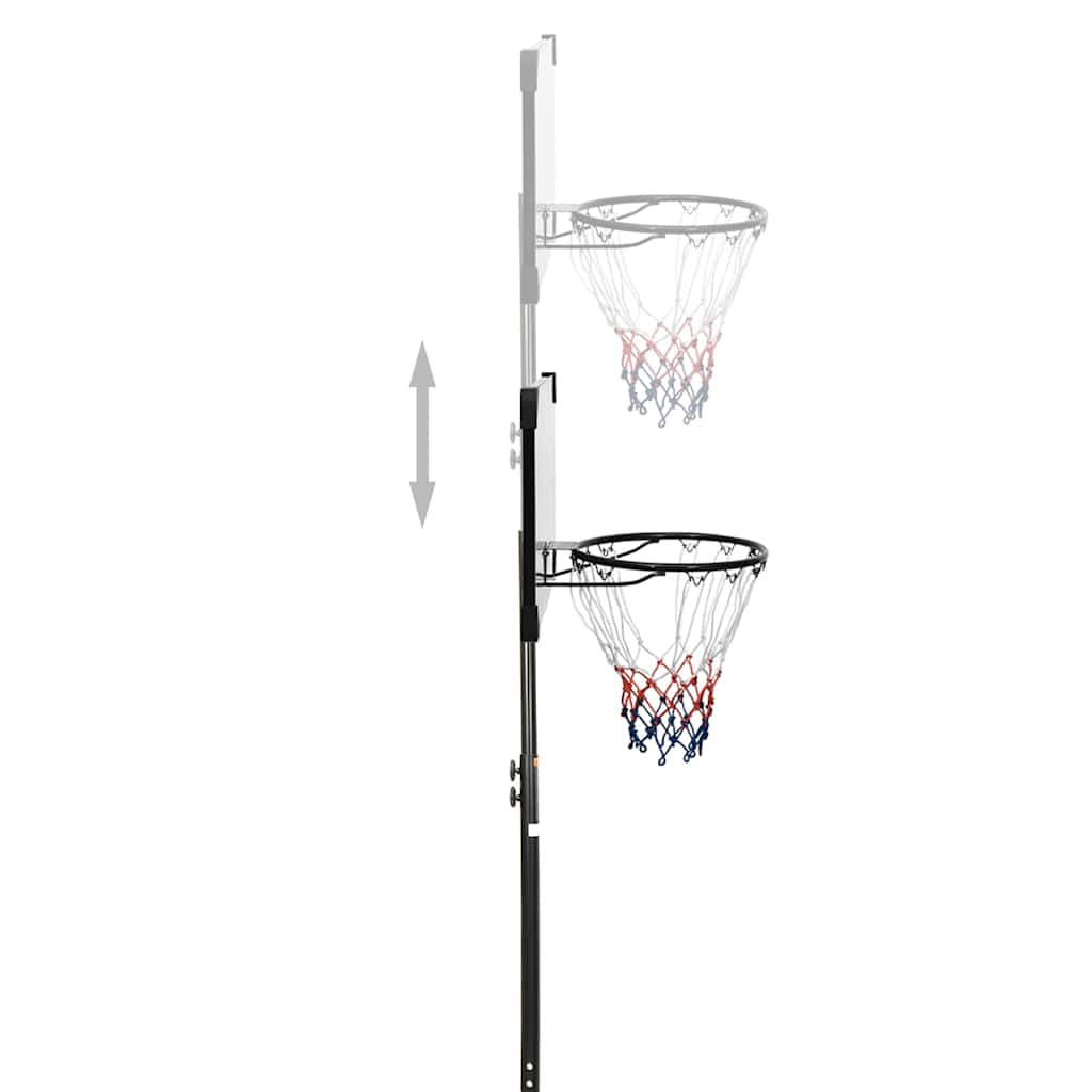 Basketbalstandaard 216-250 Cm Polycarbonaat Transparant