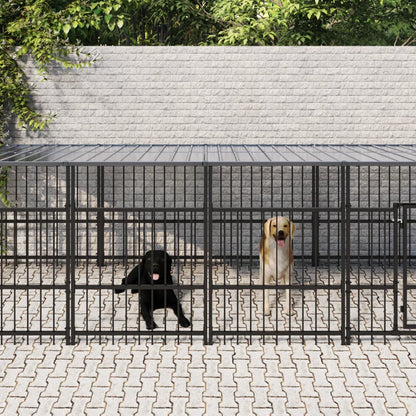 Hondenkennel Voor Buiten 11,26 M² Staal