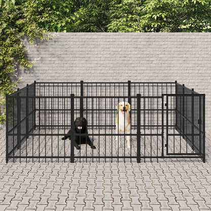 Hondenkennel Voor Buiten 84,68 M² Staal