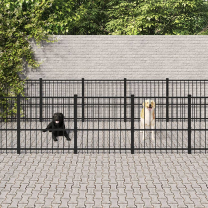 Hondenkennel Voor Buiten 84,68 M² Staal
