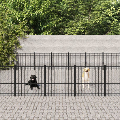 Hondenkennel Voor Buiten 84,68 M² Staal
