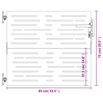Poort Vierkant Cortenstaal