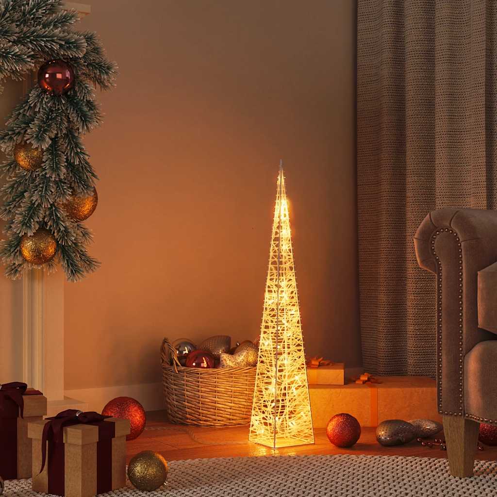 Kerstverlichtingskegel Met 30 Te Led's Acryl