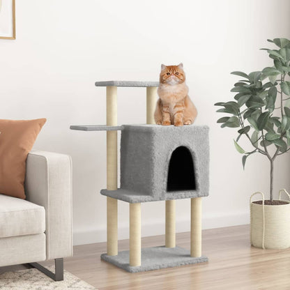 Kattenmeubel Met Sisal Krabpalen 97 Cm Crèmekleurig