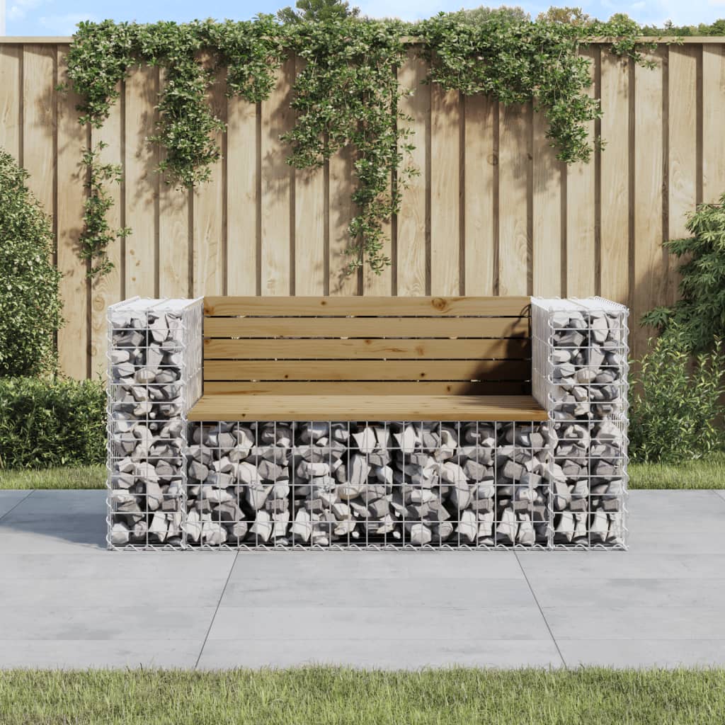 Tuinbank Schanskorfontwerp 92X71X65,5 Cm Geïmpregneerd Hout