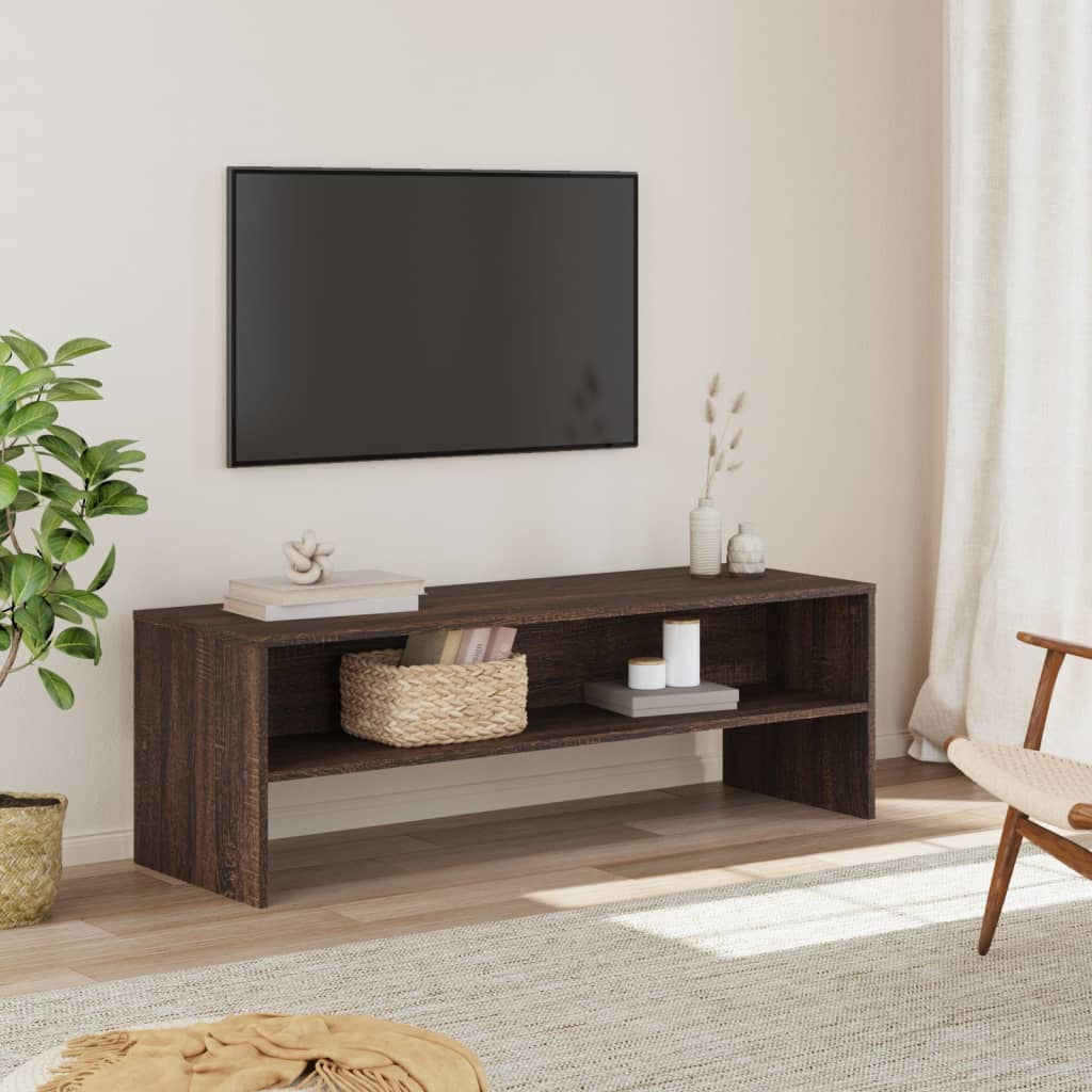 Tv-Meubel 120X40X40 Cm Bewerkt Hout Artisanaal Eikenkleurig