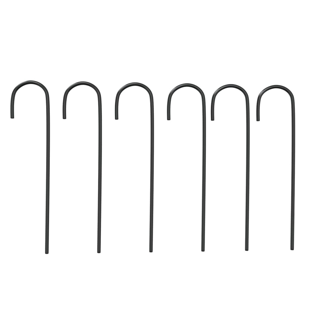 Tuinboog Ø180X255 Cm Staal Zwart Wit