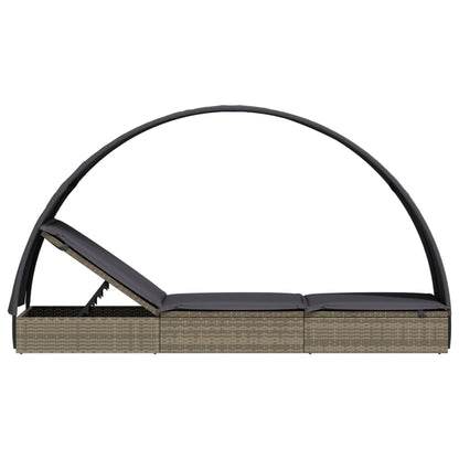 Ligbed Met Rond Dak 211X57X140 Cm Poly Rattan