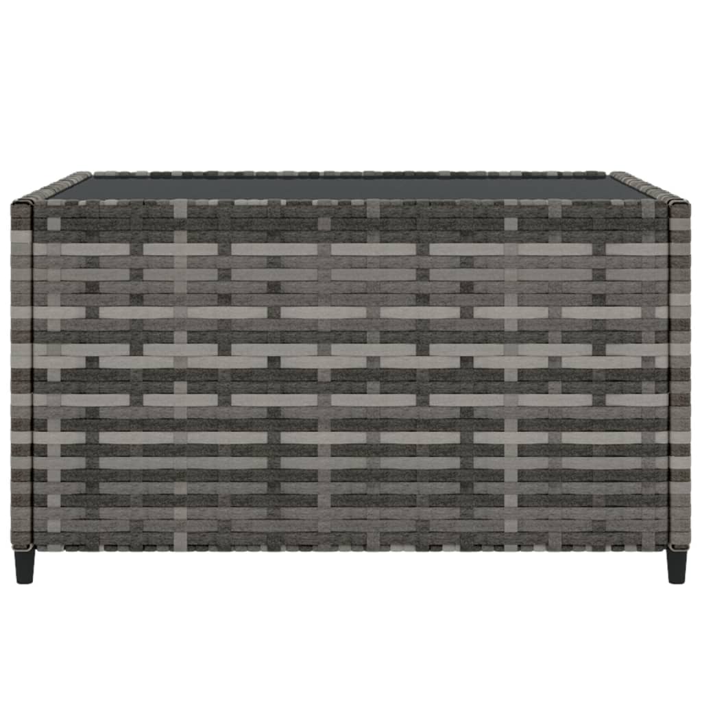 Salontafel Tuin Vierkant 50X50X30 Cm Poly Rattan