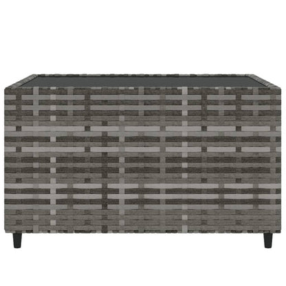 Salontafel Tuin Vierkant 50X50X30 Cm Poly Rattan