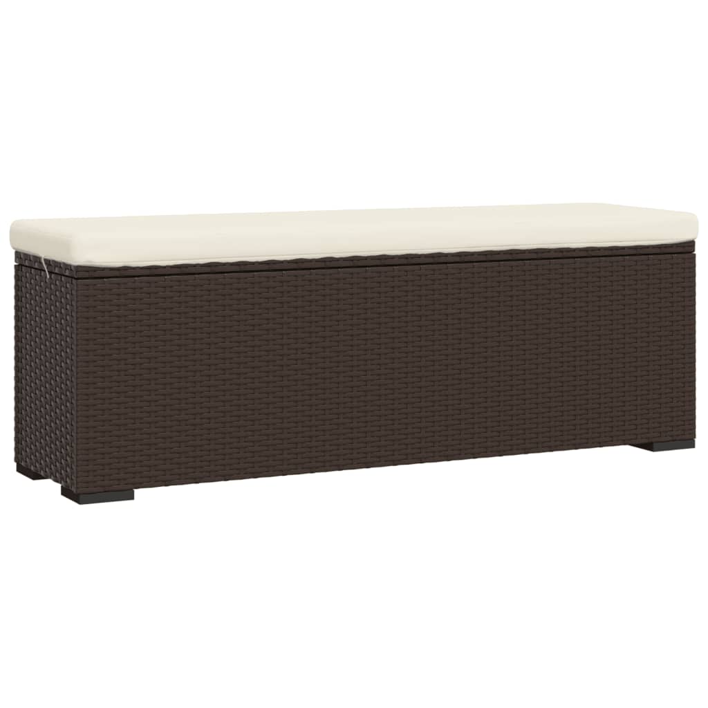 Hocker Met Kussen 110X30X40 Cm Poly Rattan