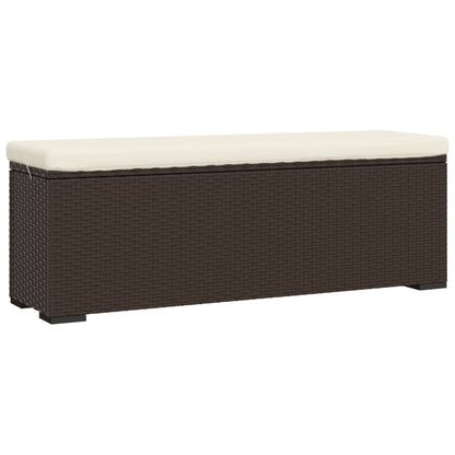Hocker Met Kussen 110X30X40 Cm Poly Rattan