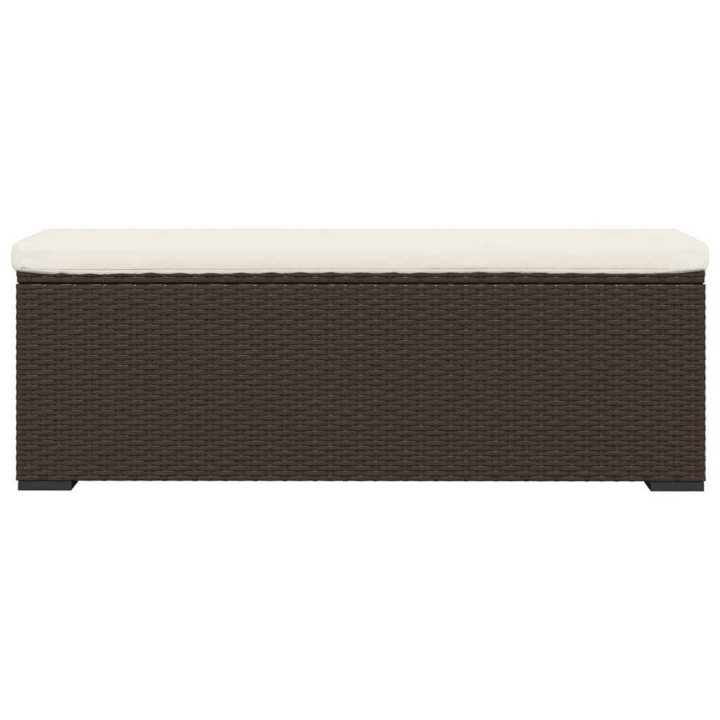 Hocker Met Kussen 110X30X40 Cm Poly Rattan