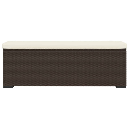 Hocker Met Kussen 110X30X40 Cm Poly Rattan