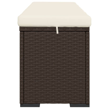 Hocker Met Kussen 110X30X40 Cm Poly Rattan