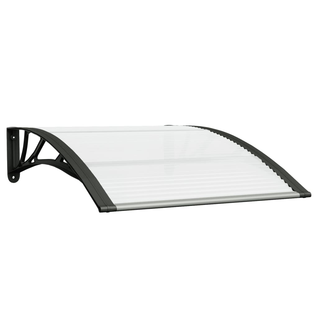 Deurluifel 100X80 Cm Polycarbonaat Zwart En Transparant